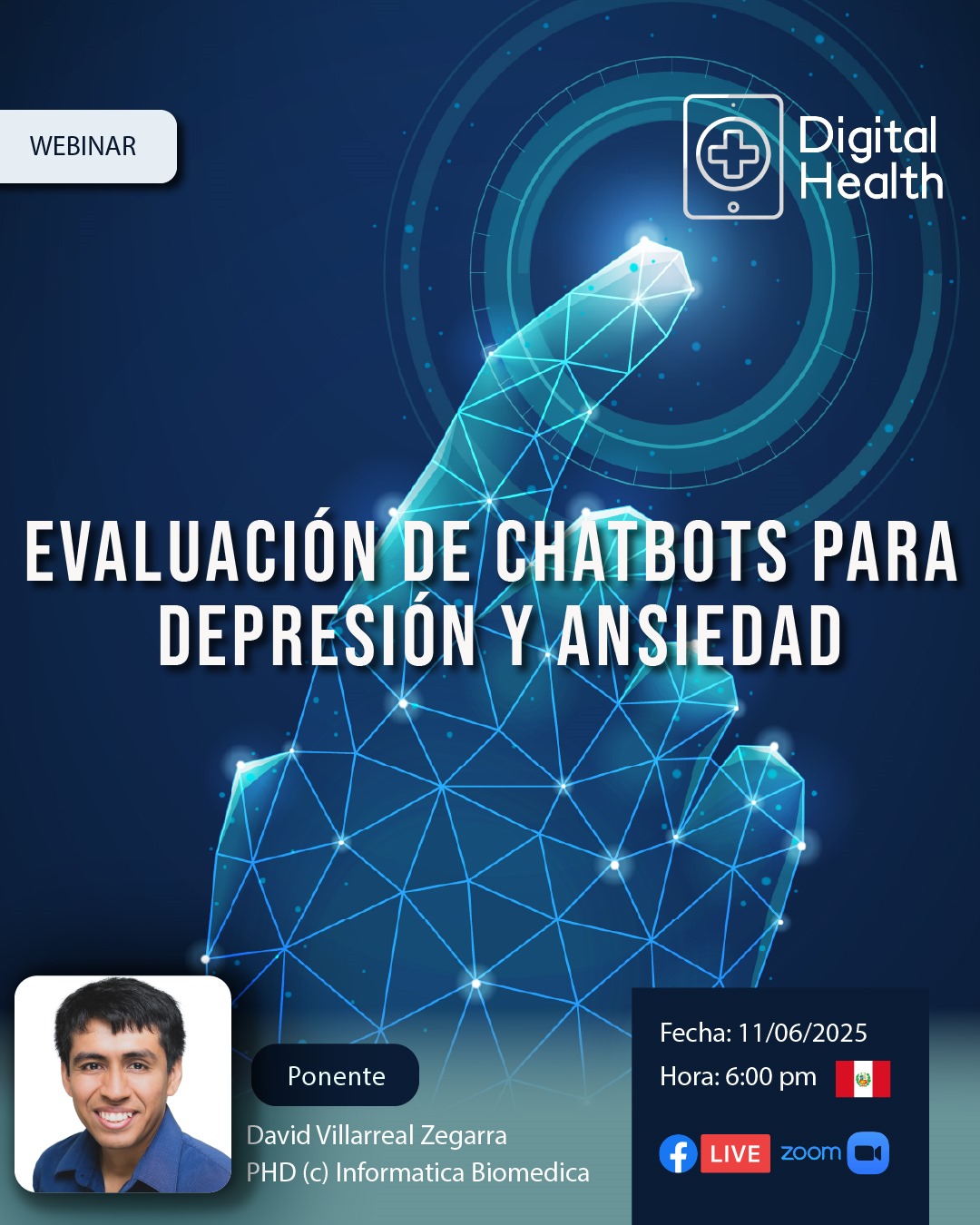 Webinar | Evaluación de chatbots para depresión y ansiedad