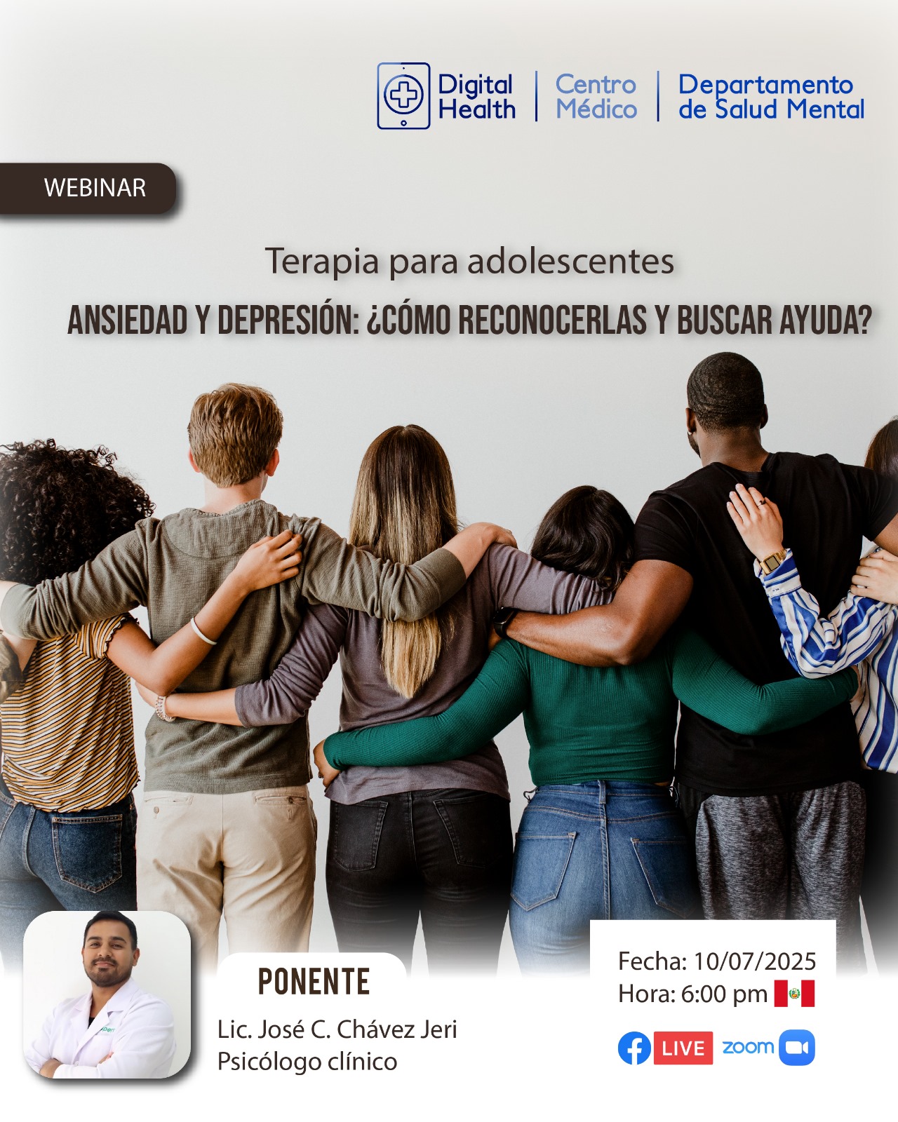 Webinar | Terapia para adolescentes. Ansiedad y depresión: ¿Cómo reconocerlas y buscar ayuda?
