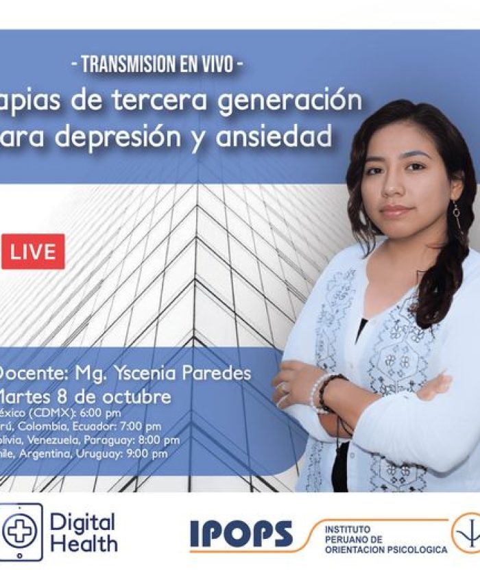 Webinar | Terapias de Tercera Generación para Depresión y Ansiedad