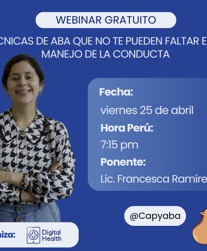 Webinar | Técnicas de ABA que no te pueden faltar en el manejo de la conducta